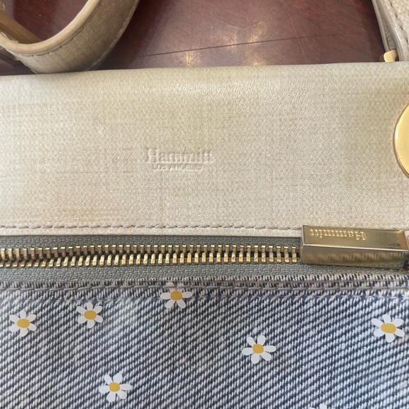 Hammitt Tony Small Undercover Daisy Tan and Gold Transparent Crossbody Bag - Picture 2 of 4